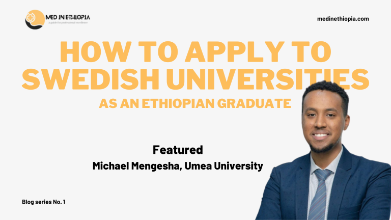 Michael Mengesha on how to apply to swedish universities